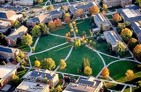 aerial photo of Radford University campus