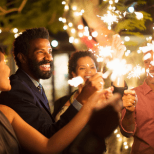 People celebrating New Years in the Roanoke Region of Virginia. 